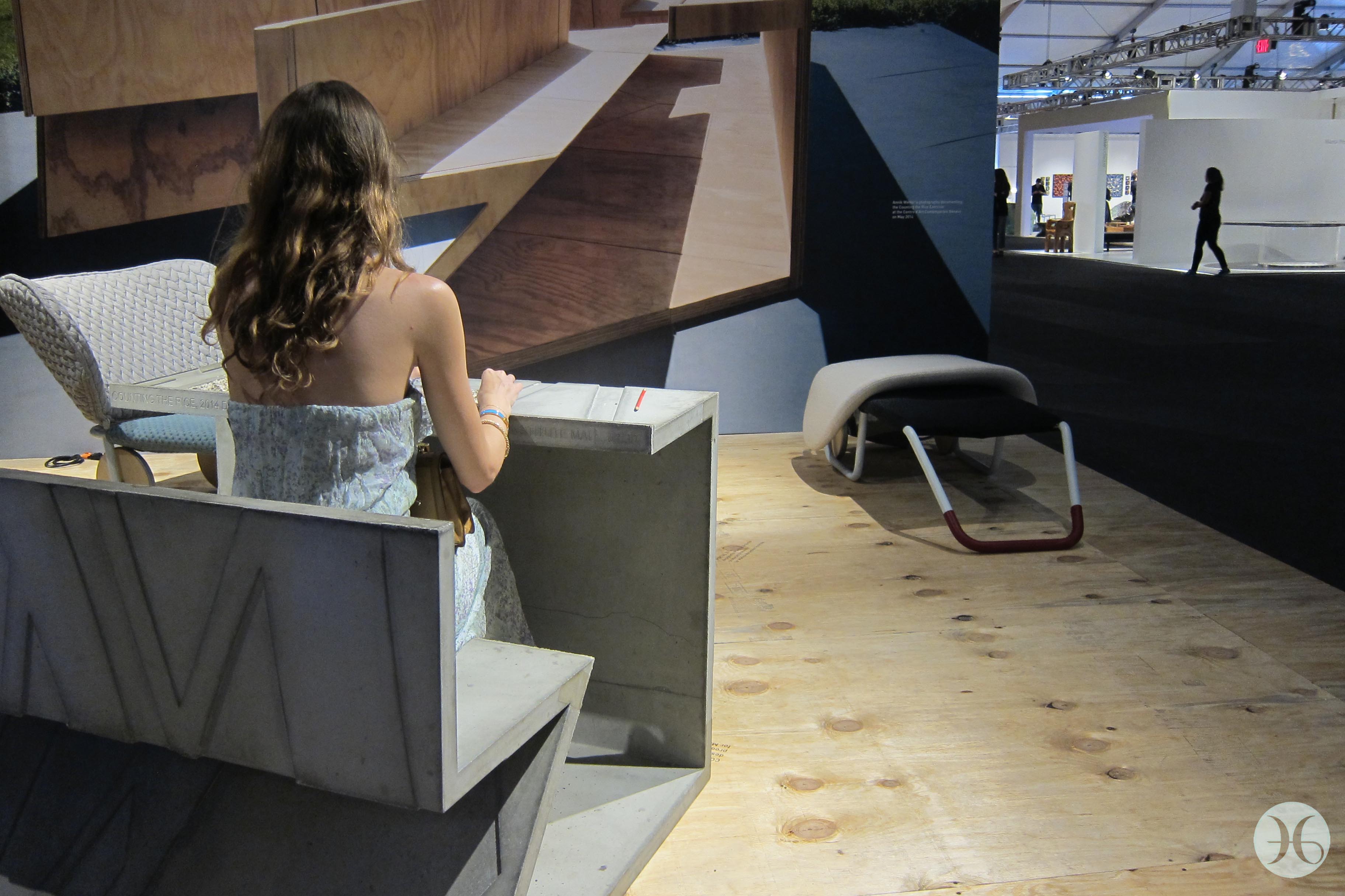 Daniel Libeskind table for Marina Abramovic installation